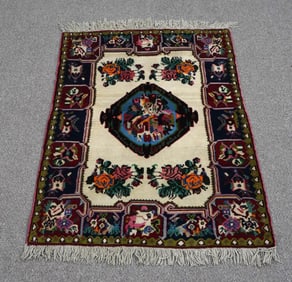 Handmade Persian Bakhtiari 4.5x3.4