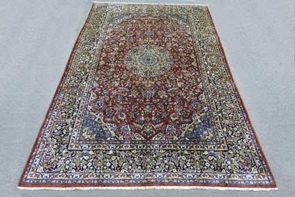 Handmade Persian Najafabad 9.8x13.9