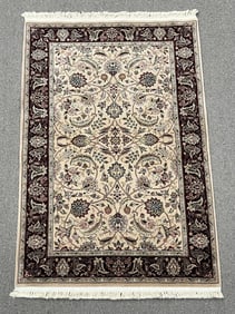 Handmade w/Silk Isfahan Design 4.0x6.0