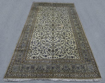 Semi Antique Persian Kashan 10.8x17.7