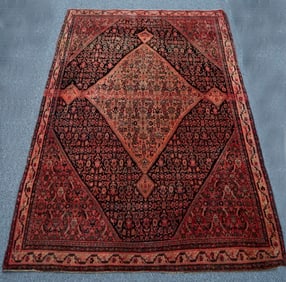 Antique Circa 1910 Persian Farahan 4.0x6.2