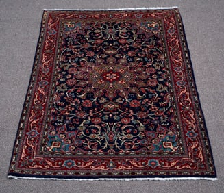 Handmade Persian Malayer 4.2x6.6