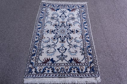 Hand Woven Persian Nain 1.9x2.11