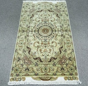 Stunning Silk/Wool Persian Tabriz 5.2x3.4