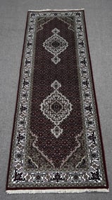 Handmade Tabriz Fish Design 2.8x7.7