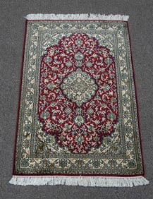 Handmade Silk Kashmiri 3.1x2.2