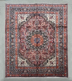 Hand Woven Persian Mashad 10.5x13.7
