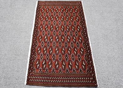 Handmade Persian Turkman 2.3x4.0