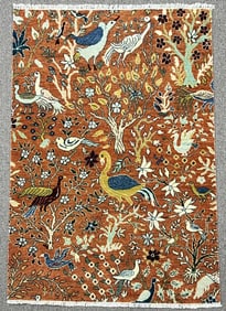 Handmade Contemporary Indo Pictorial 4.1x6.1