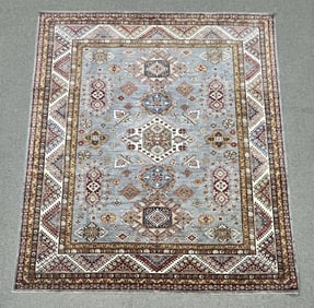 Handmade Traditional Kazak Design 8.3x9.8