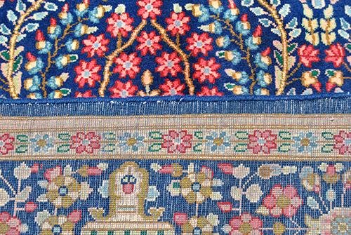 FINELY KNOTTED HAND WOVEN FLORAL KERMAN RUG, 9 X 12 (1 of 5)