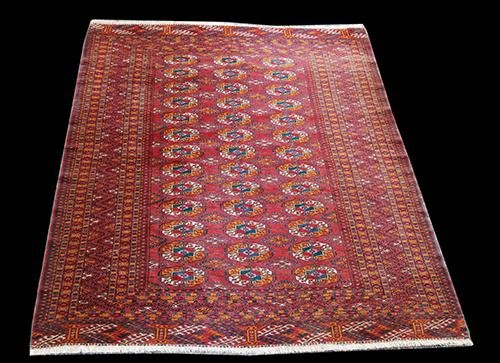 FINELY KNOTTED DELICATE PERSIAN TURKMAN RUG (1 of 6)