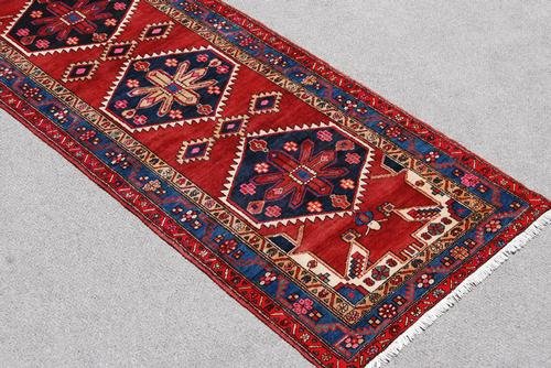 HAND WOVEN FINE QUALITY PERSIAN GEOMETRIC MALAYER (1 of 5)