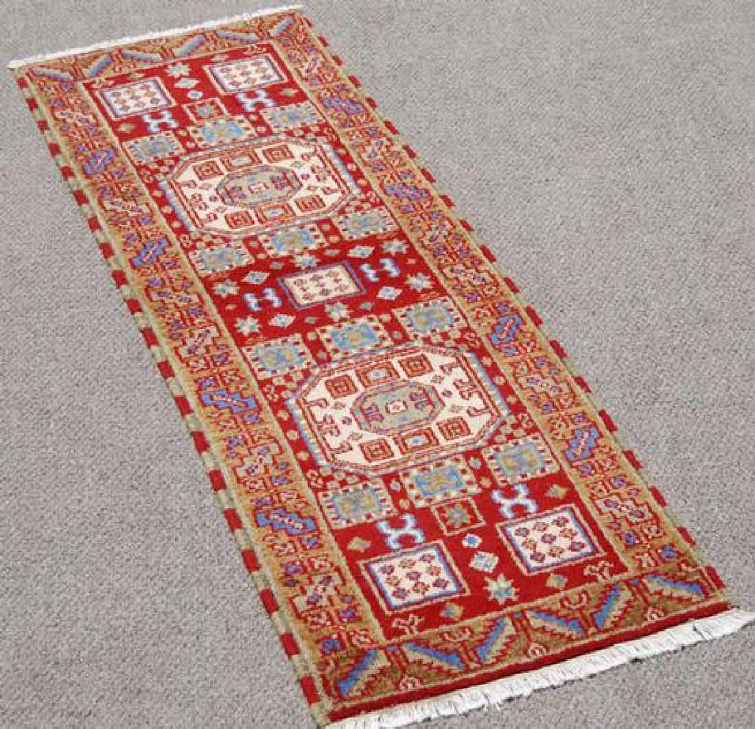 FINE QUALITY HAND WOVEN KAZAK DESIGN RUNNER (1 of 4)