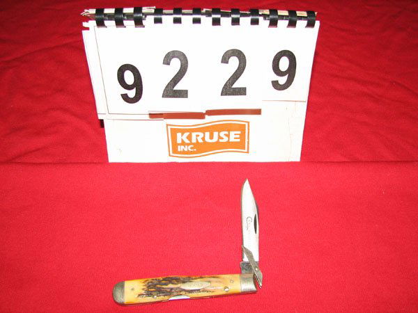 CASE SINGLE BLADE RAZOR EDGE POCKET KNIFE, XX NUM: CASE SINGLE BLADE RAZOR EDGE POCKET KNIFE, XX NUMBER 11144LSP, 3" BLADE AND OPENS TO 8"