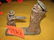9363: ANTIQUE CAST IRON MECHANICAL COIN BANK WITH A HUN