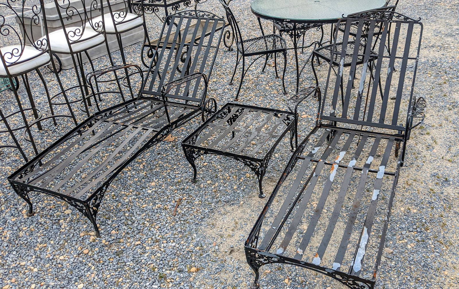 Wrought Iron Patio Furniture Auction