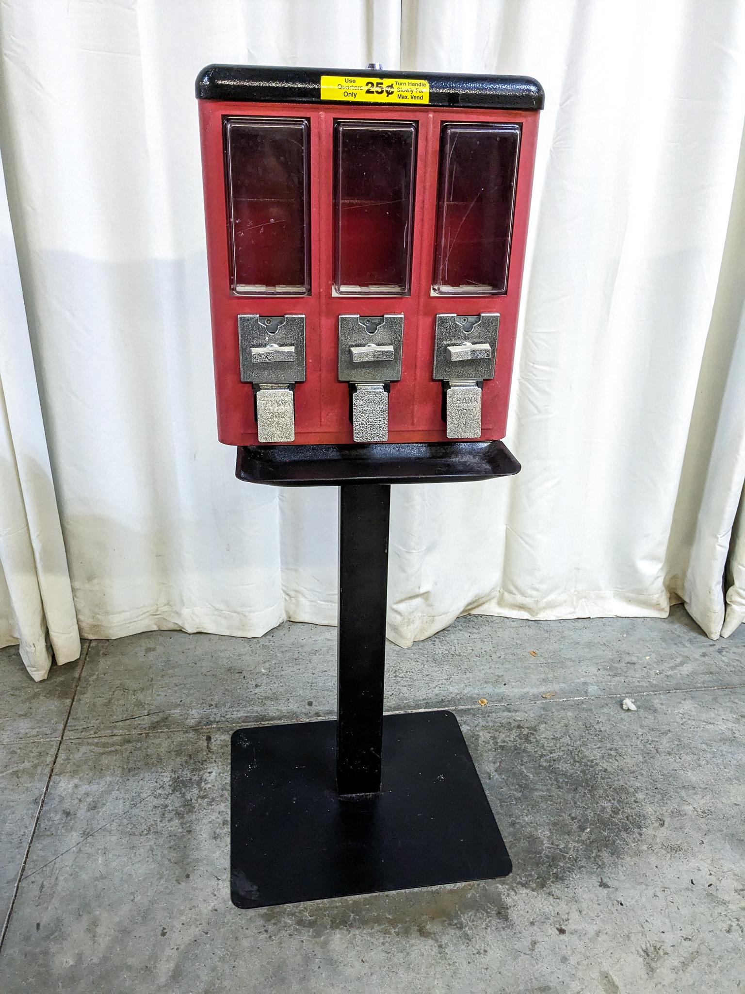 3-Head $.25 Bulk Candy Dispenser (1 of 2)