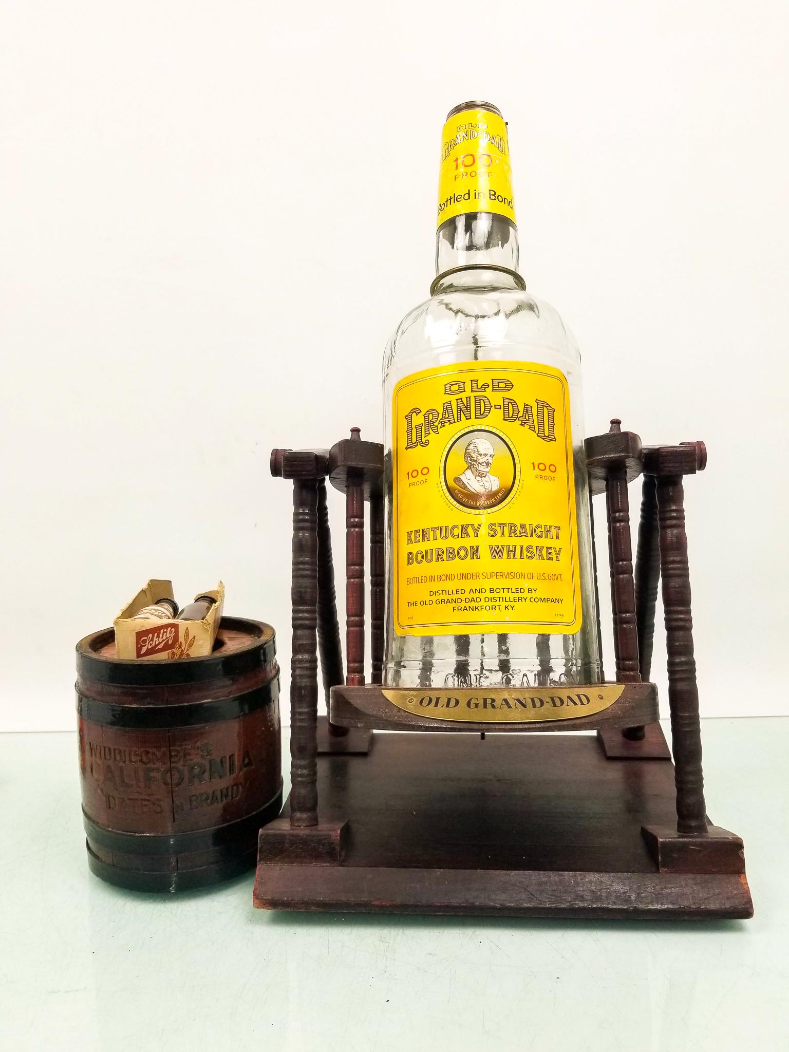 OLD GRAND-DAD パブミラー Old Grand-Dad Kentucky Straight Bourbon Whiskey Vintage Bar