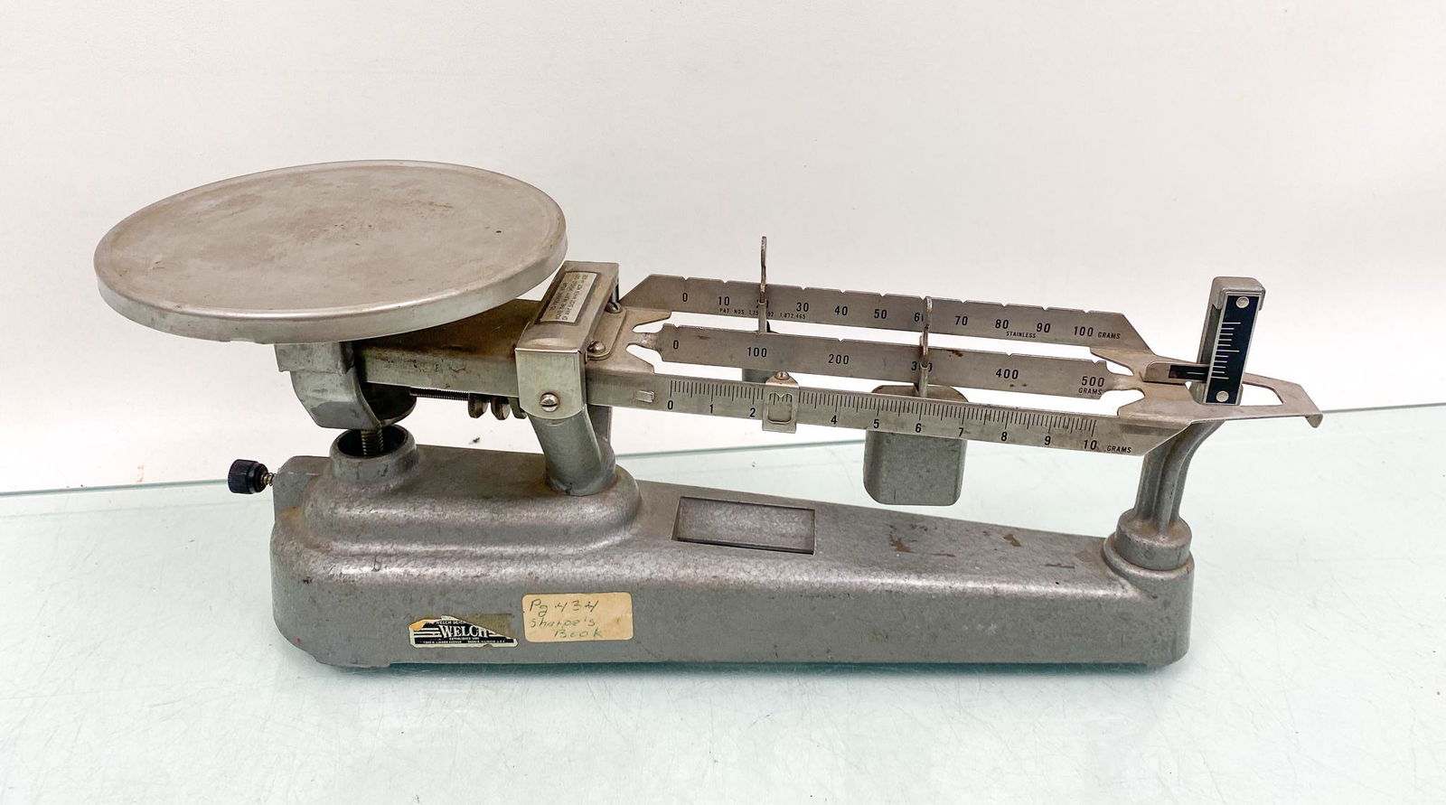Welch Scientific Co. Triple Beam Slide Weights Balance Scale: Welch Scientific Co. Triple Beam Slide Weights Balance Scale Literature Brooks Auction is not responsible for outbids. Questions? Call the office at (856) 694-2960 or email us directly at info@brooks