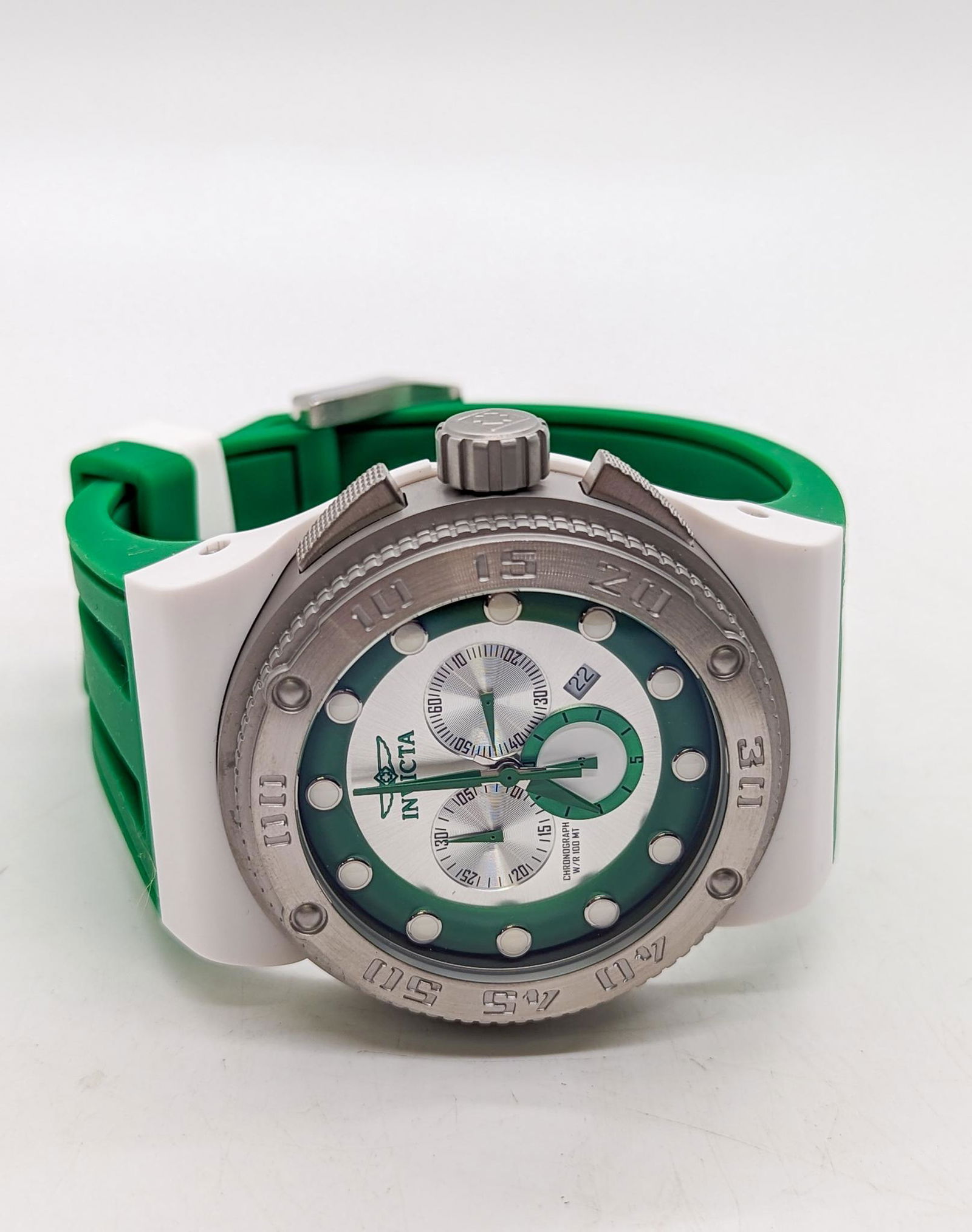 Invicta Akula Sport Men's Watch: Invicta Akula Sport Men's Watch, model 12333, Swiss Quartz movement, green Literature Brooks Auction is not responsible for outbids. Questions? Call the office at (856) 694-2960 or email us directly