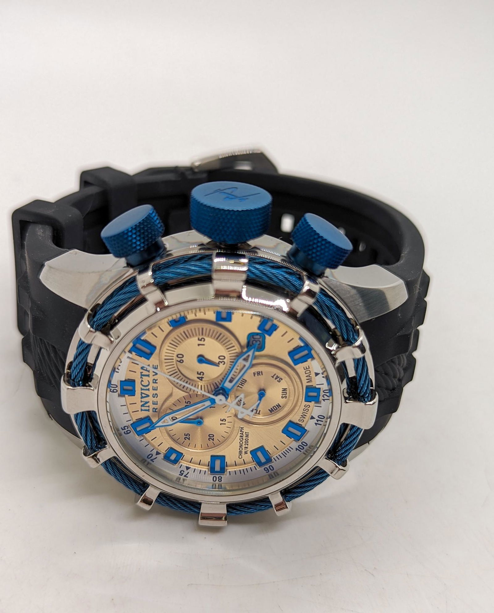 Invicta Bolt Sport Men's Watch: Invicta Bolt Sport Men's Watch, model 20477, Swiss Quartz movement, 200M water resistant Literature Brooks Auction is not responsible for outbids. Questions? Call the office at (856) 694-2960 or emai
