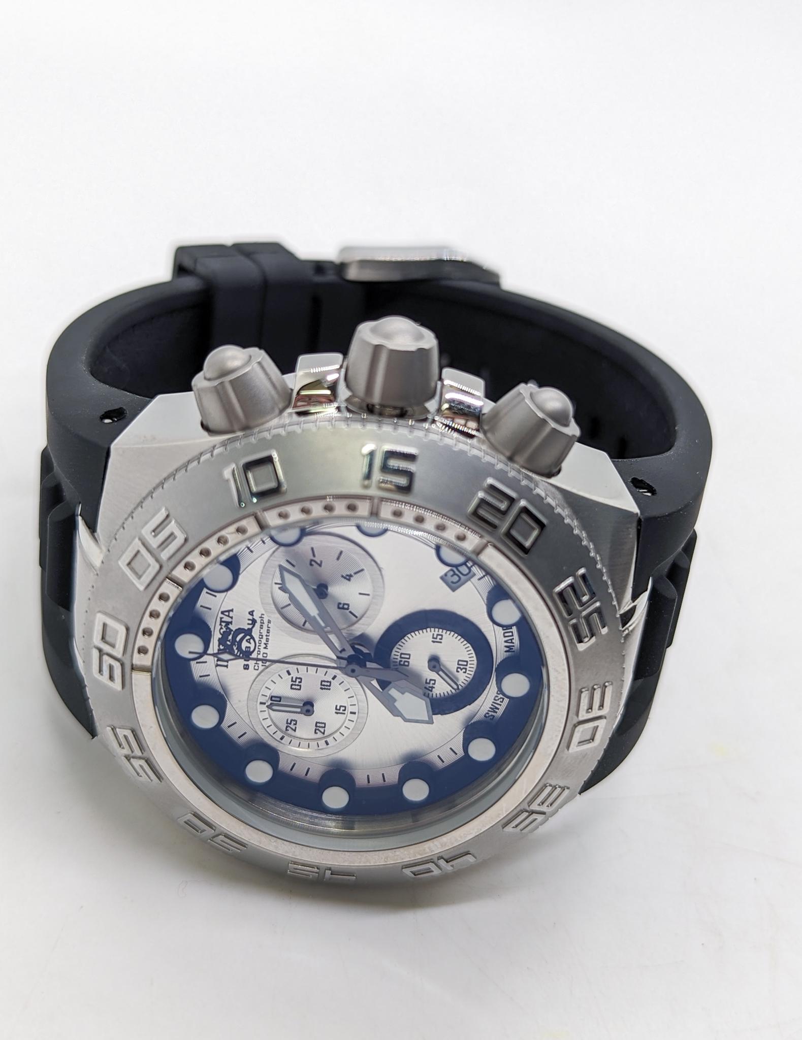 Invicta Subaqua Sport Men's Watch: Invicta Subaqua Sport Men's Watch, model 15578, Swiss Quartz movement, black, silver and blue Literature Brooks Auction is not responsible for outbids. Questions? Call the office at (856) 694-2960 or