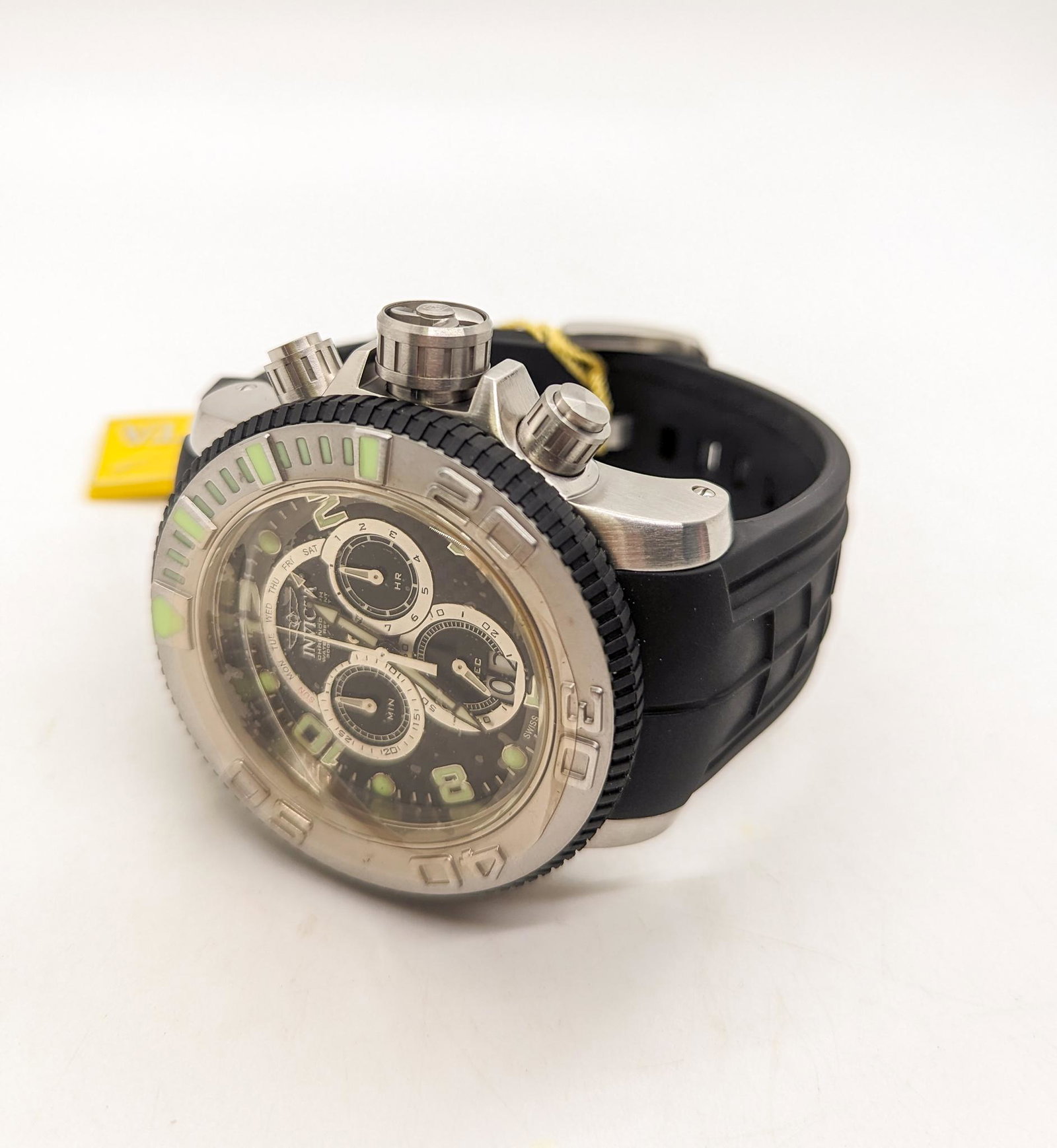 Invicta Sea Hunter Men's Watch: Invicta Sea Hunter Men's Watch, model 0412, Swiss Quartz movement, water resistant to 300m Literature Brooks Auction is not responsible for outbids. Questions? Call the office at (856) 694-2960 or em