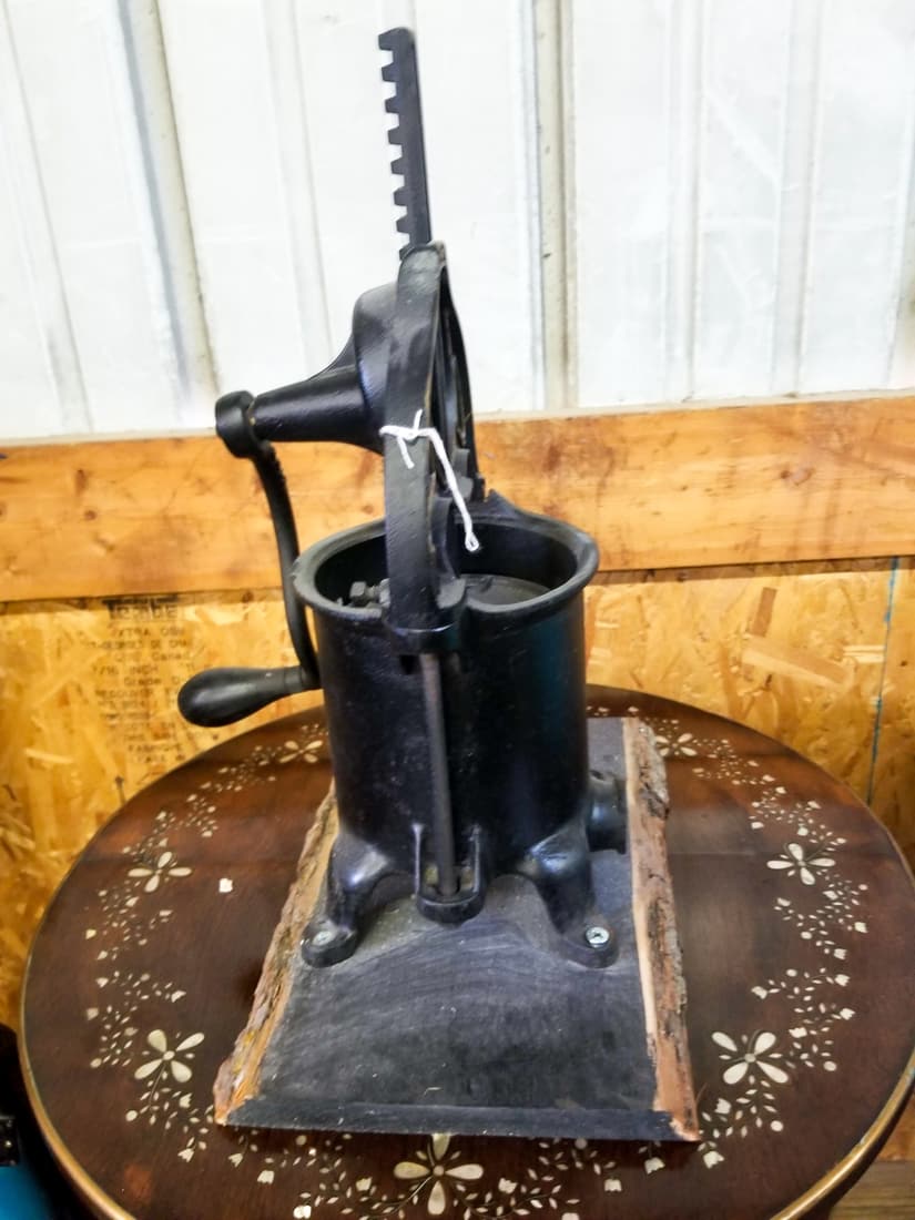 Enterprise Manufacturing Co. Cast Iron Sausage Stuffer Auction