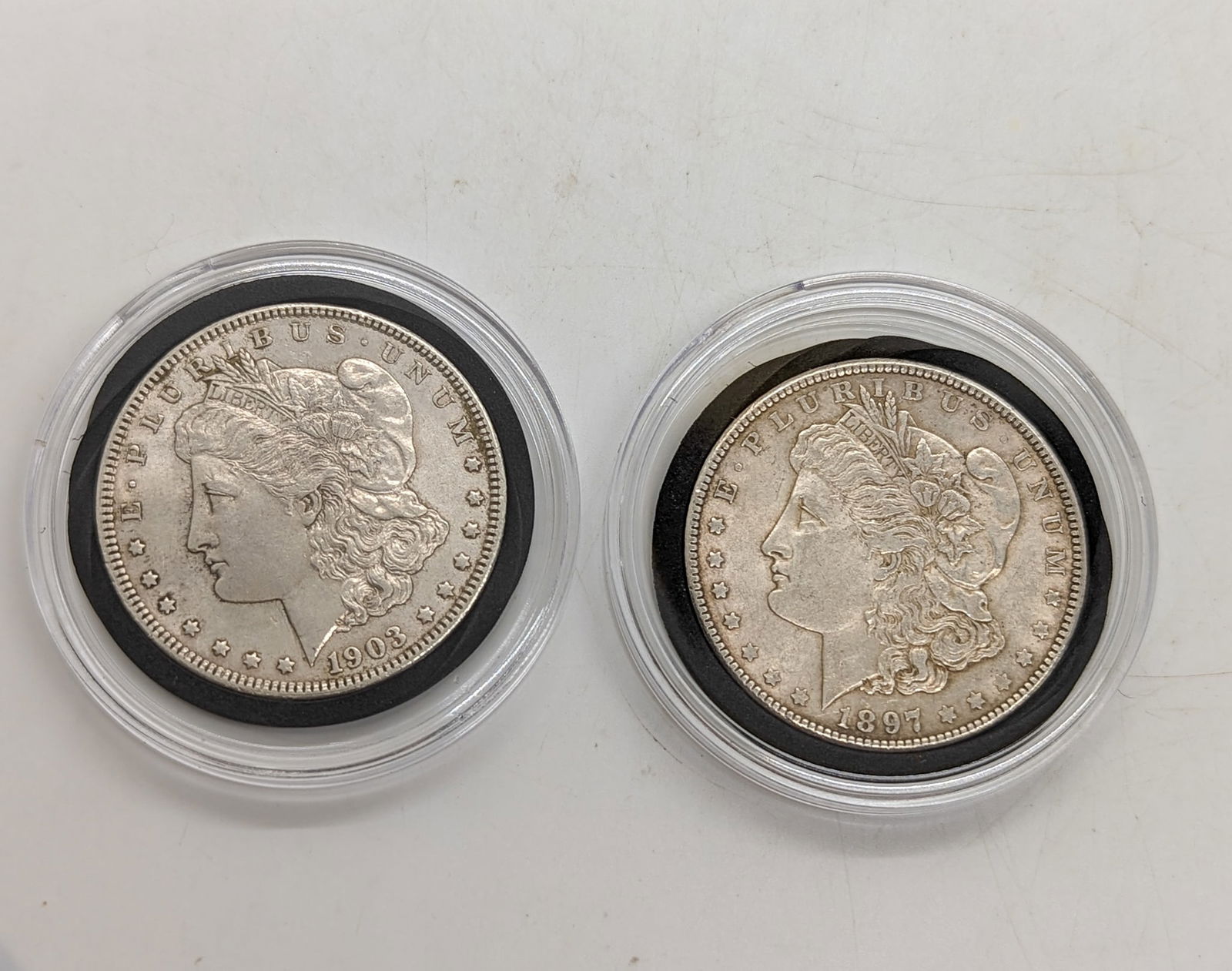 Two Morgan Dollars (1 of 2)