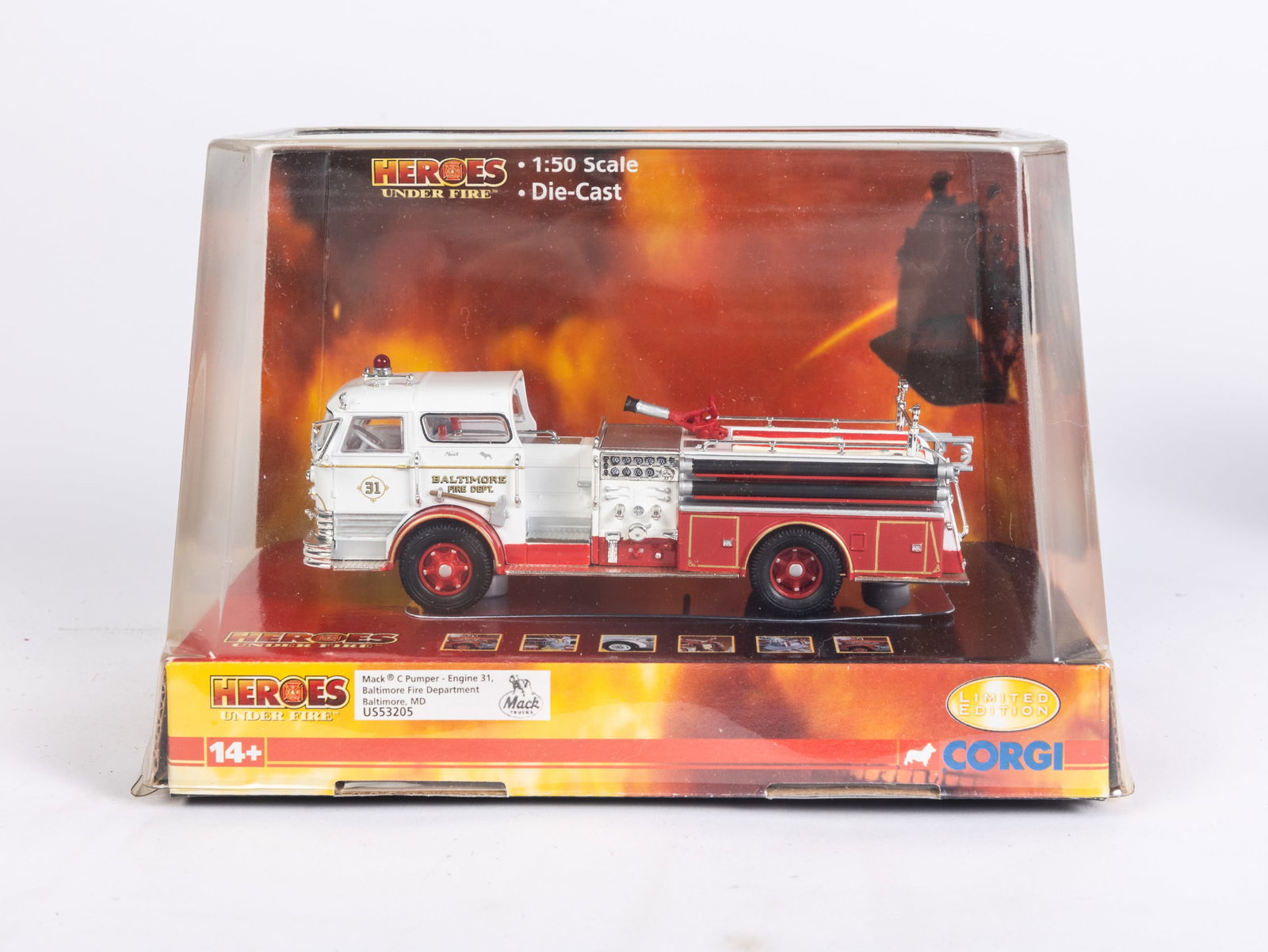 Corgi Heroes Under Fire US53205 Mac C Pumper Engine 31, Baltimore Fire Department (1 of 5)