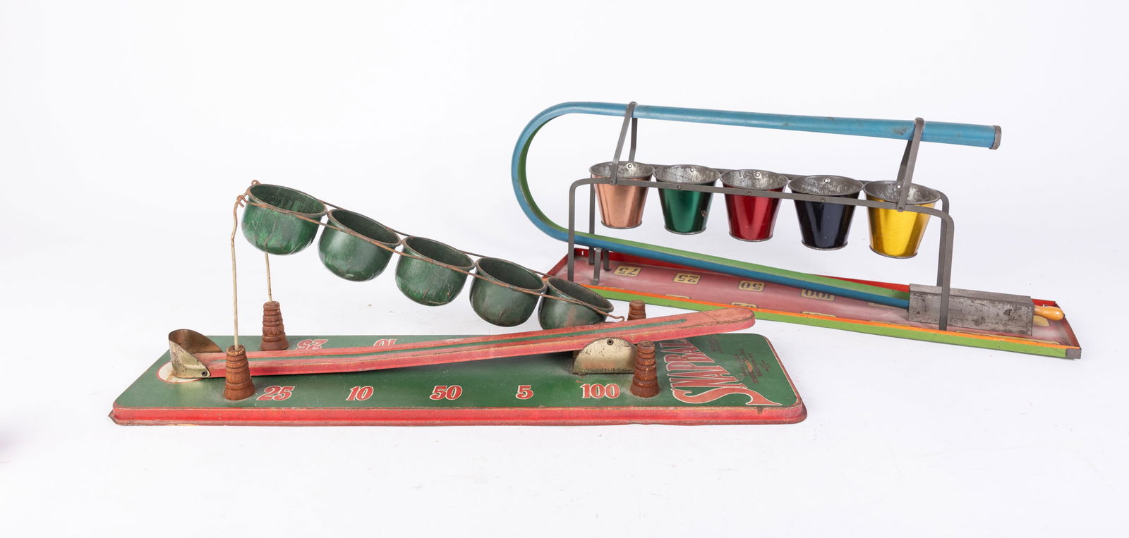 Two Vintage Marble Litho Tin Dexterity Games (1 of 9)