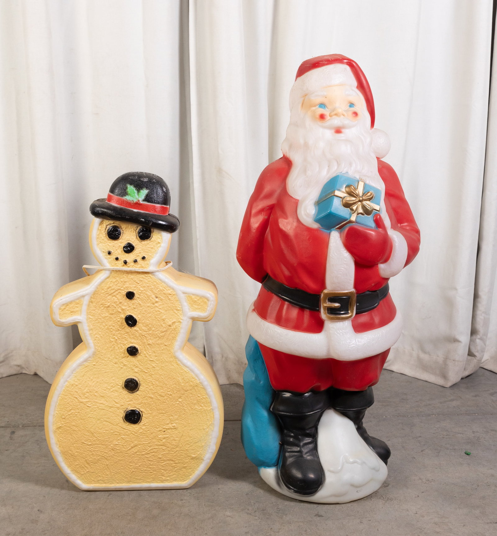 Two Vintage Blow Mold Outdoor Christmas Decorations (1 of 3)