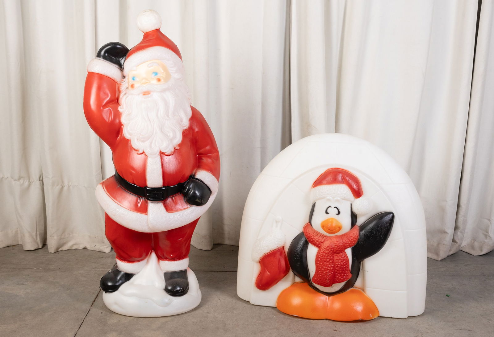 Two Vintage Blow Mold Outdoor Christmas Decorations (1 of 3)