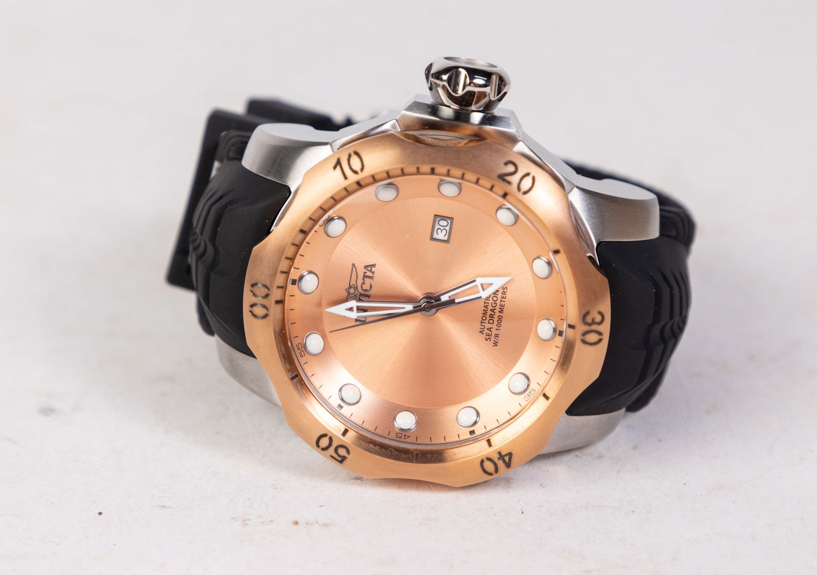 Invicta Venom Men's Watch: Invicta Venom Men's Watch, Model #19313, stainless steel with silicone band, 1000m water resistance, Japan automatic movement Size 6" x 6" x 6" Literature Brooks Auction is not responsible for outbid