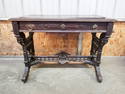 Victorian Leather-top Eastlake Library Table