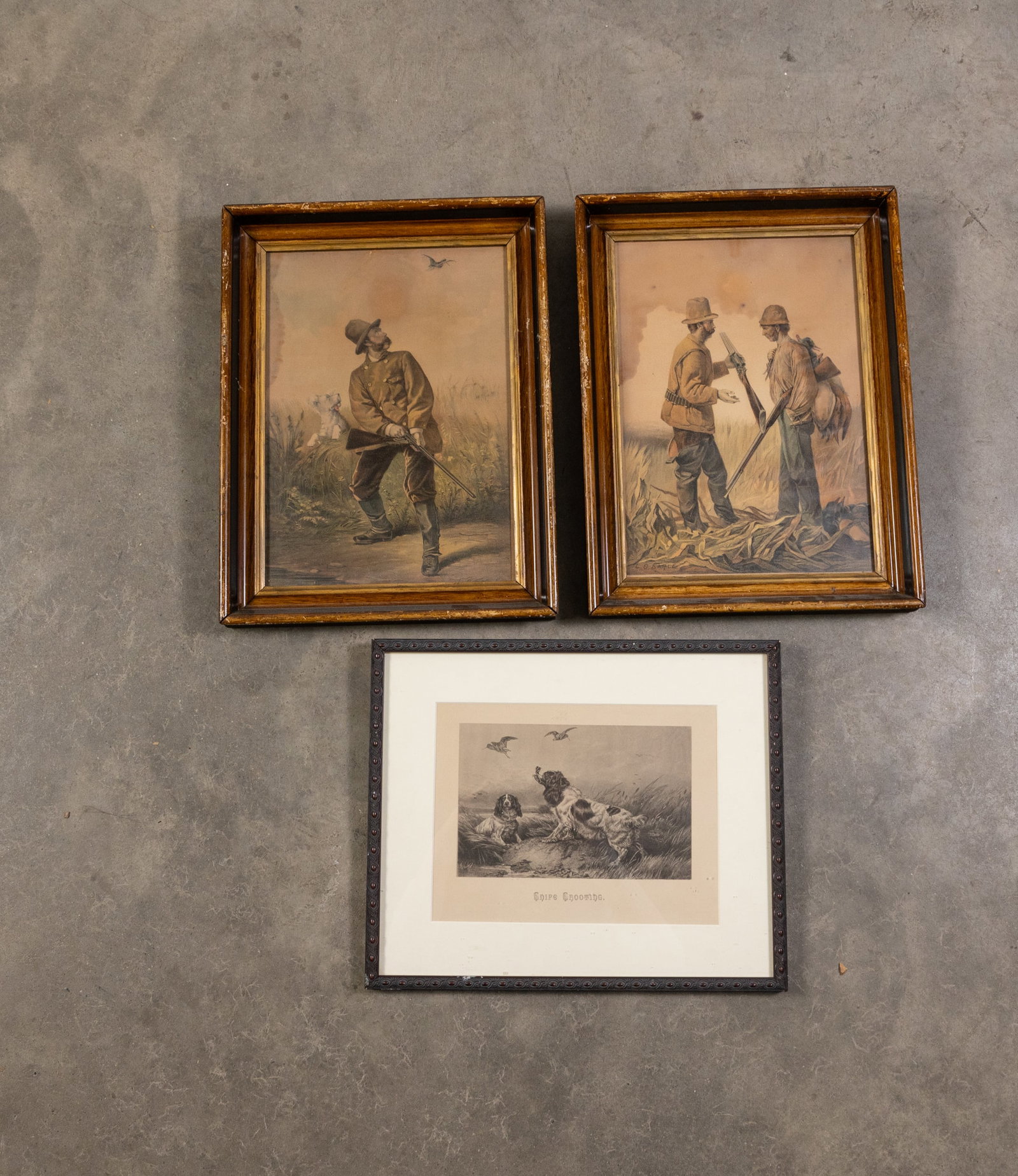 Three Antique Hunting Prints (1 of 5)