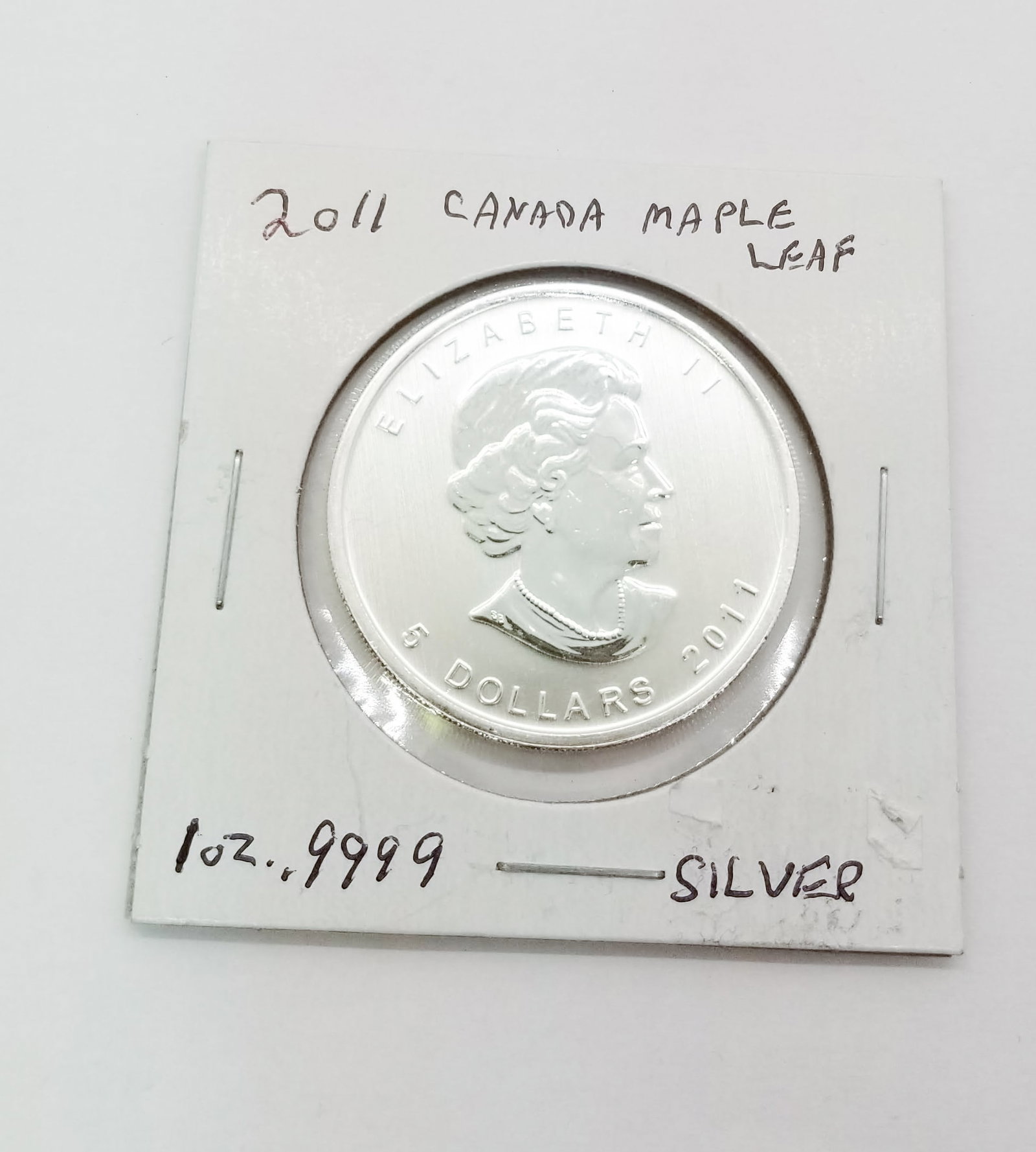 2011 Canadian Maple Leaf One Ounce of .999 Silver: 2011 Canadian Maple Leaf (1) Ounce of .999 Silver Literature Brooks Auction is not responsible for outbids. Questions? Call the office at (856) 694-2960 or email us directly at info@brooks.auction. &