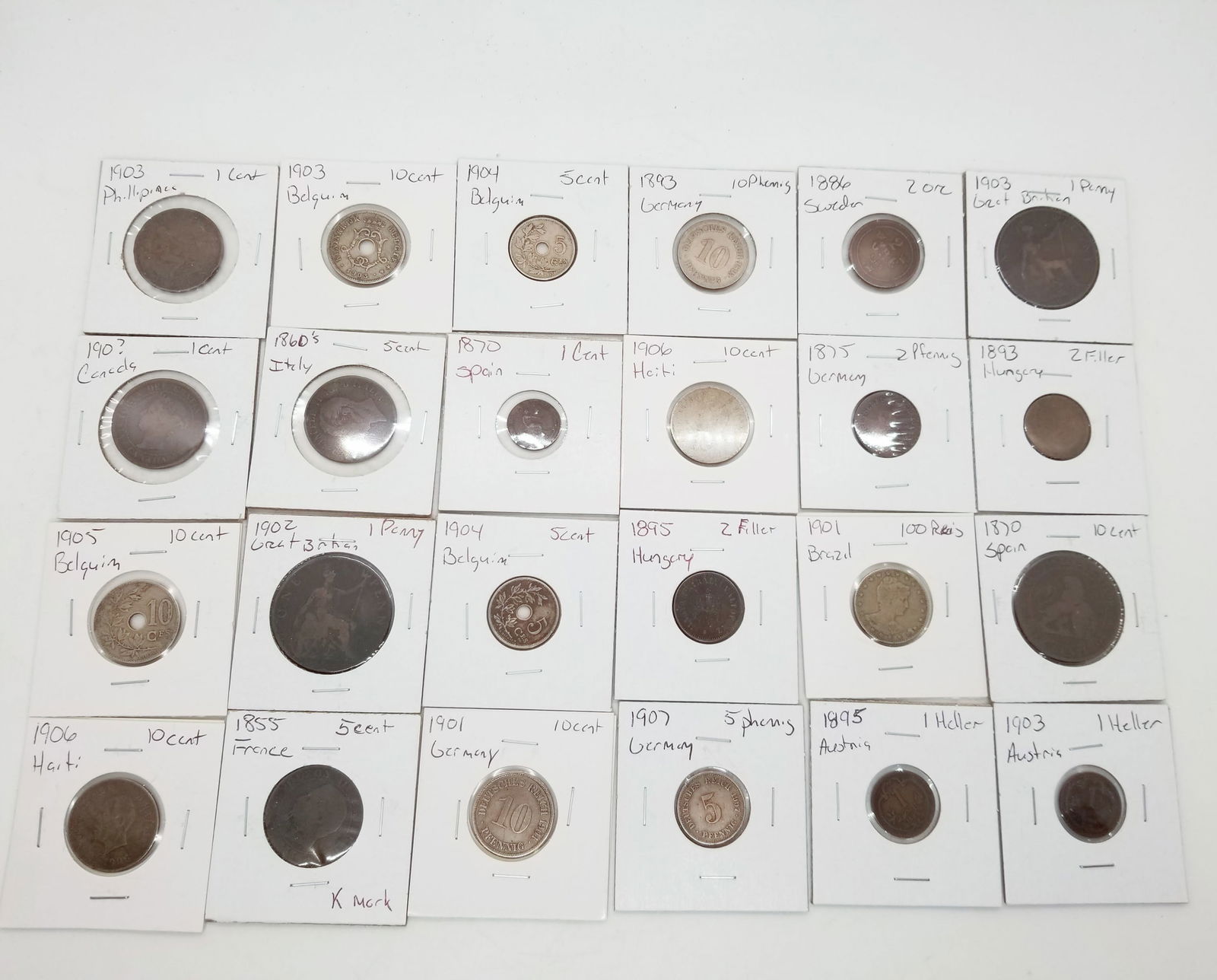 Seventy Seven Vintage Foreign Coins (1 of 6)