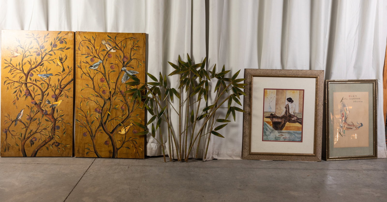 Eastern Asian Style Wall Art Lot (1 of 5)