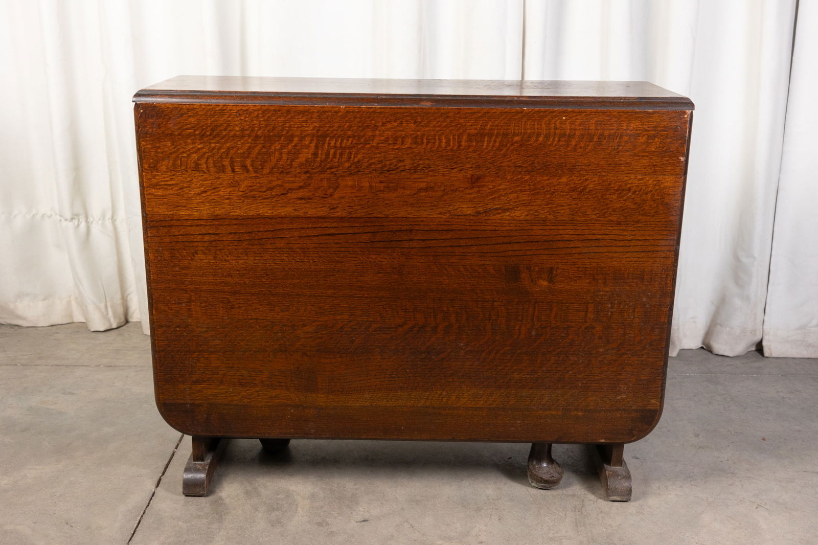Antique Oak Gate Leg Table: Antique Oak Gate Leg Table Size 29" x 12" x 36" (24" leaf) Literature Brooks Auction is not responsible for outbids. Questions? Call the office at (856) 694-2960 or email us directly at info@brooks.