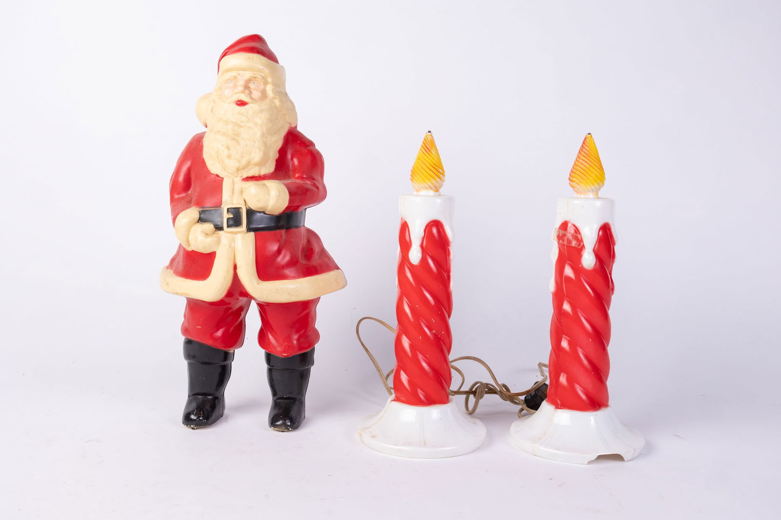 Three Vintage Christmas Blow Mold Decorations (1 of 6)