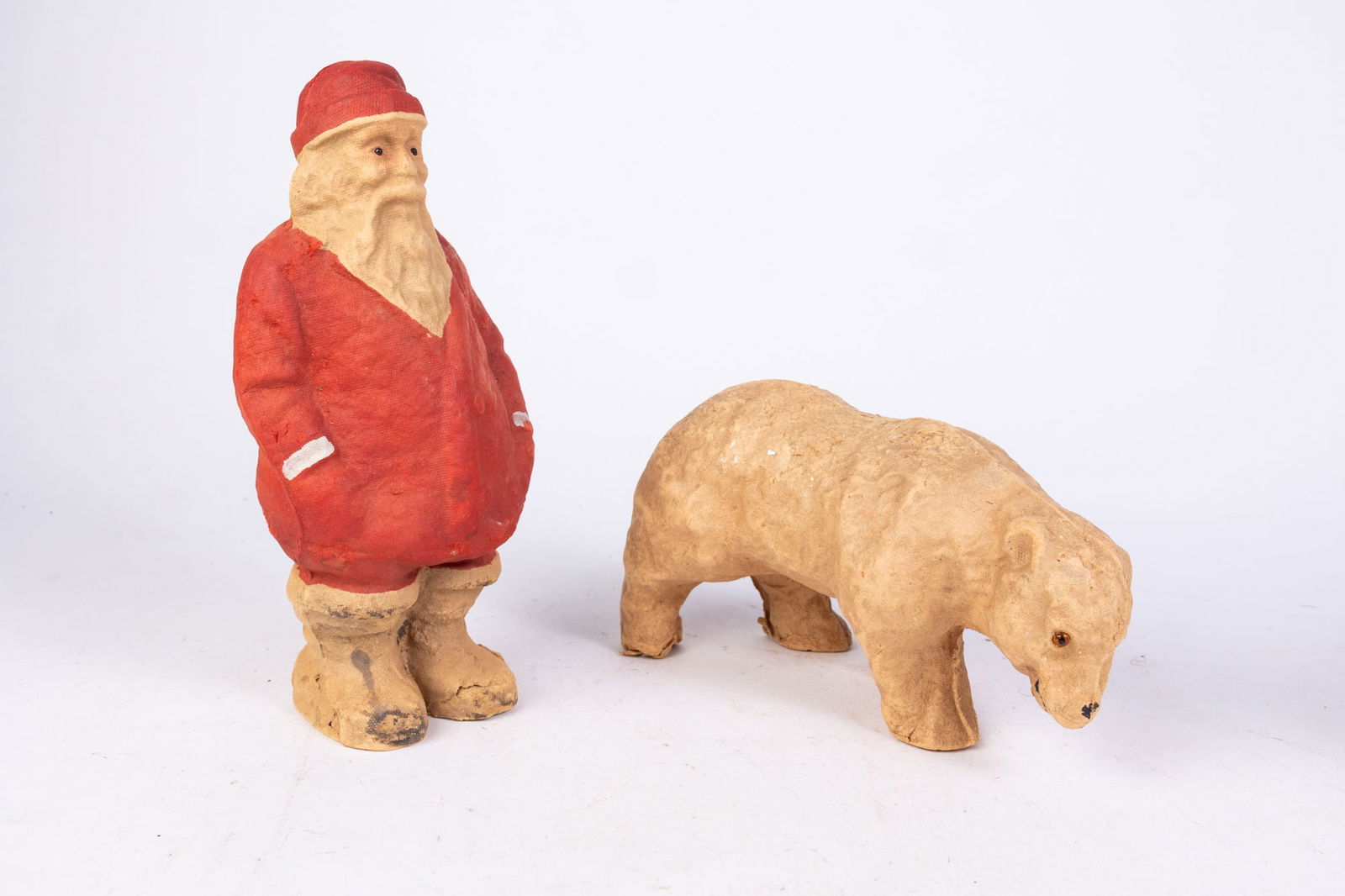 Two Vintage Paper Mache Christmas Decorations (1 of 4)