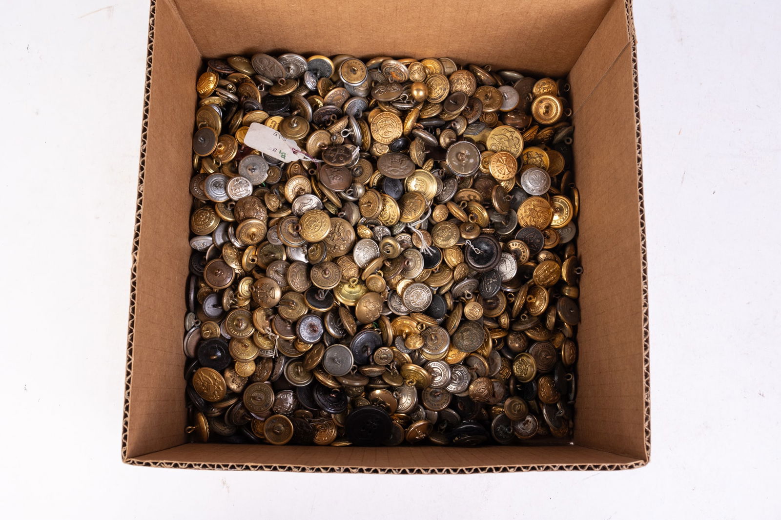 Large Lot of Vintage Military, Fire, Police, Etc. Brass Buttons (1 of 3)