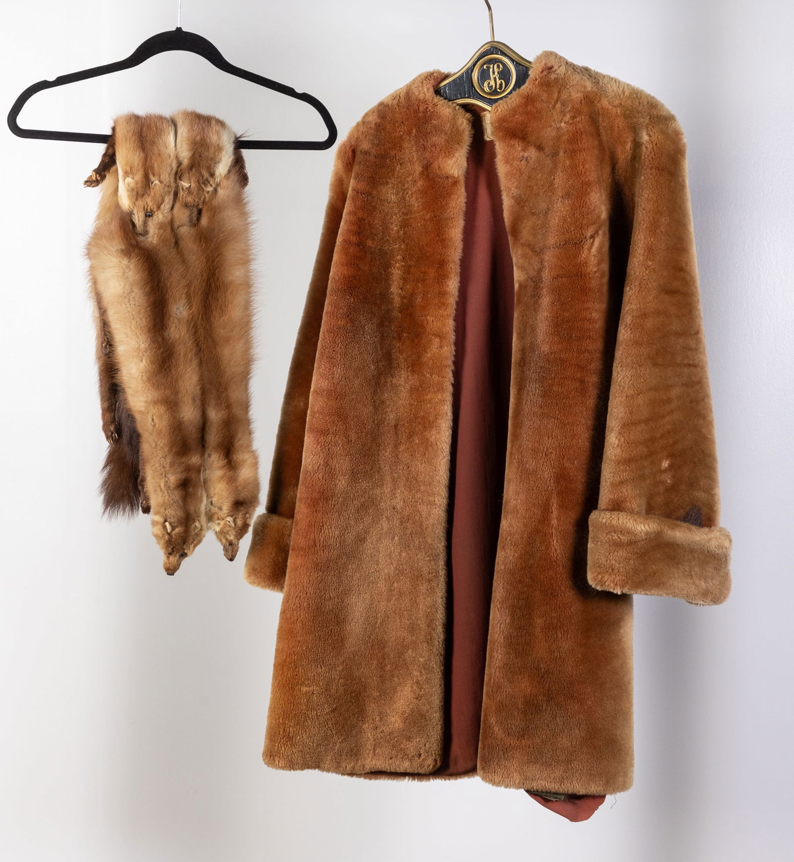 Vintage Mink Stole and Faux Fur Coat (1 of 5)