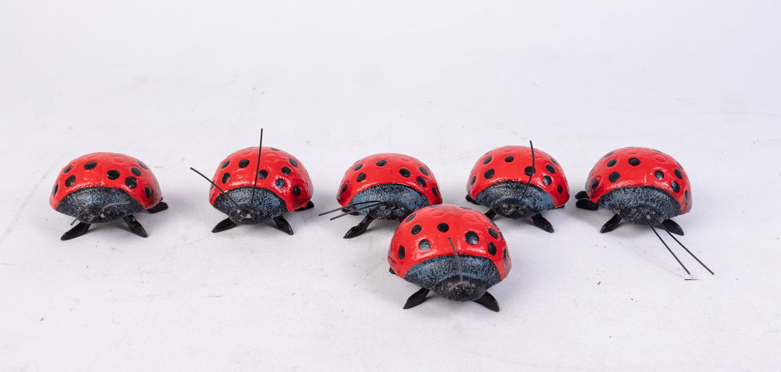 Six Cast Iron Lady Bugs (1 of 3)