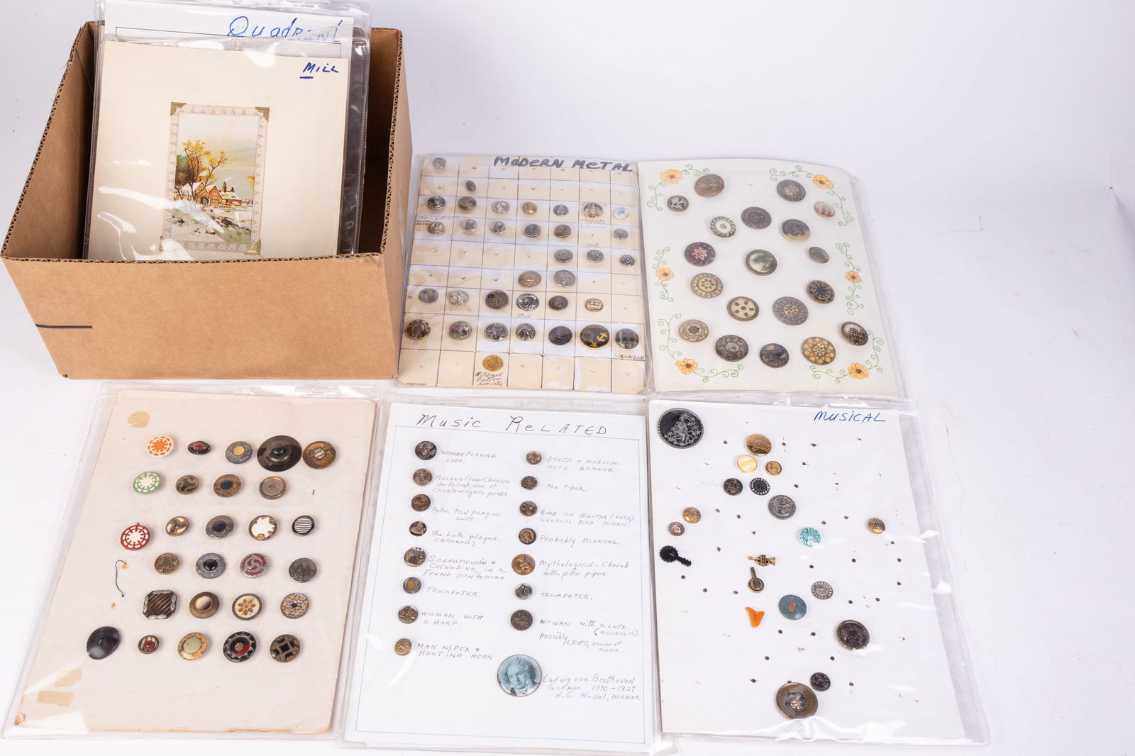 Vintage Buttons, Various Themes (1 of 6)