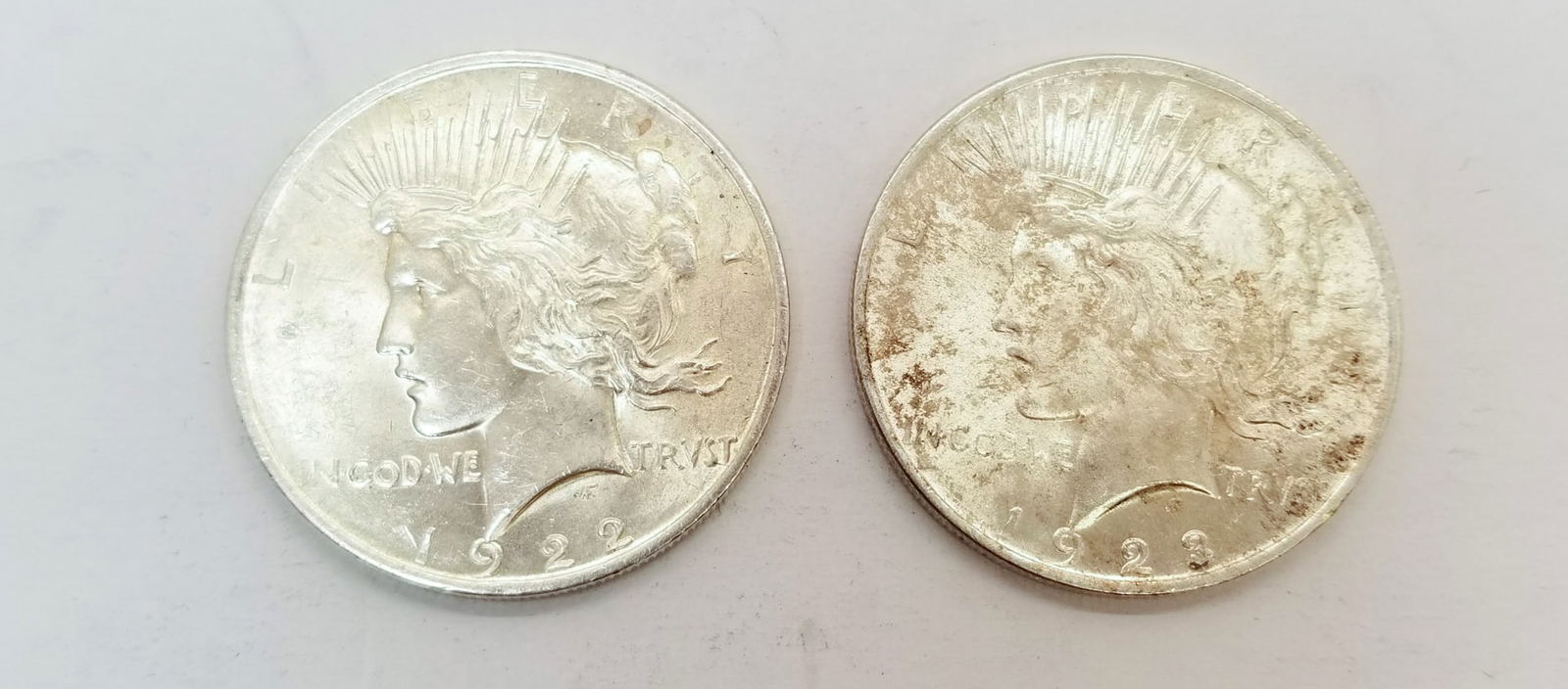 Two Peace Dollars (1 of 2)