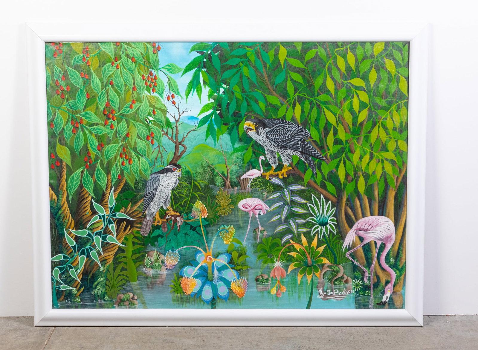 Large Original Oil on Canvas by Haitian Artist B. DuPre: Large Original Oil on Canvas by Haitian Artist B. DuPre Size 34" x 44" Literature Brooks Auction is not responsible for outbids. Questions? Call the office at (856) 694-2960 or email us directly at