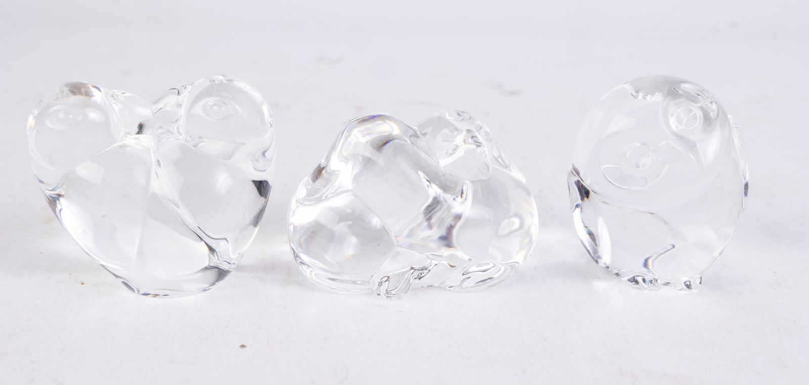 Three Signed Steuben Glass Animal Figurines (1 of 2)